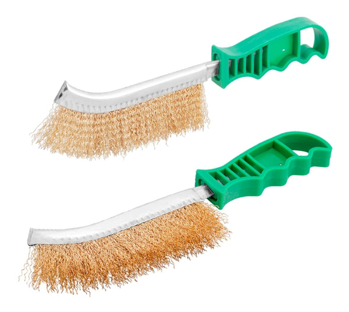 Cepillo Alambre 10 Acero Latonado Mango De Plastico