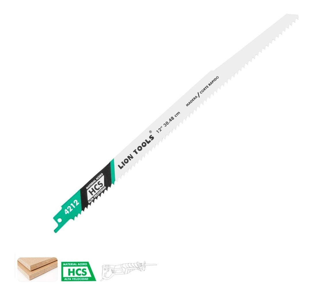 Segueta Sierra Sable 12 Corte Rapido/madera 2 Piezas