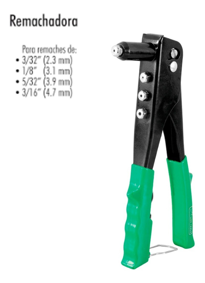 Remachadora 1 Via Pare Remaches De 3/32 , 1/8 , 5/32 , 3/16 1