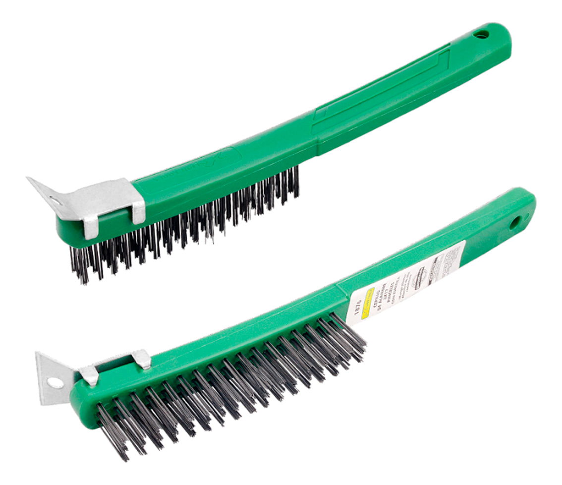 Cepillo Alambre Cerdas Acero Alta Resistencia Con Espatula