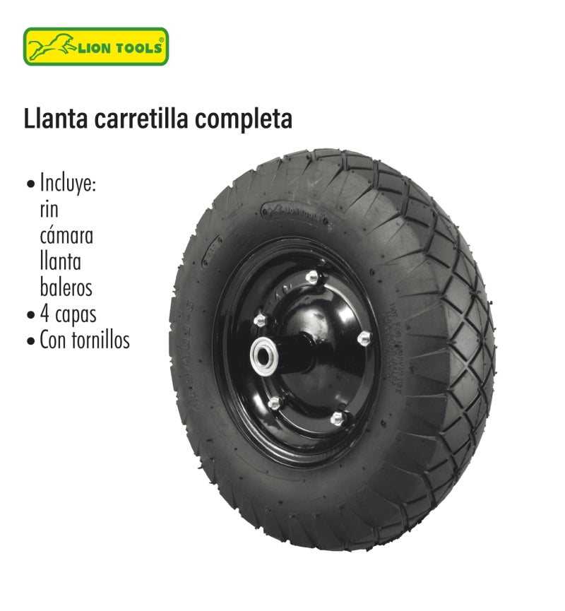 Llanta para carretilla con rin