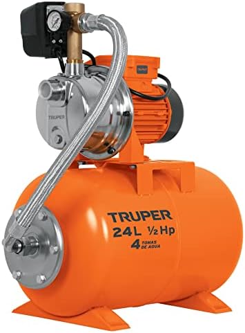 Truper HIDR-1/2X24, Bomba (Equipo hidroneumático) Uso doméstico, 24 Litros