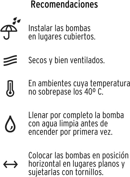 Pretul BOAP-1/2P3, Bomba eléctrica periférica para agua 1/2 Hp uso agrícola
