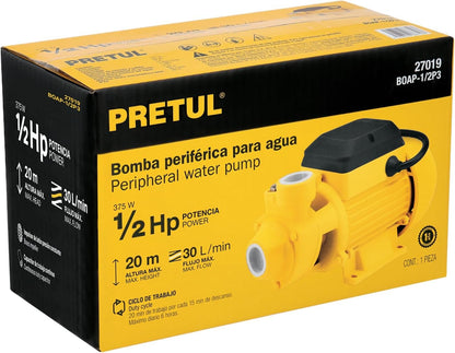 Pretul BOAP-1/2P3, Bomba eléctrica periférica para agua 1/2 Hp uso agrícola