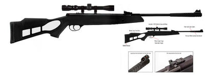 Rifle Hatsan Edge 5.5mm Con Mira 3-9x32 800fps Solid Impact Negro 5.5 Mm