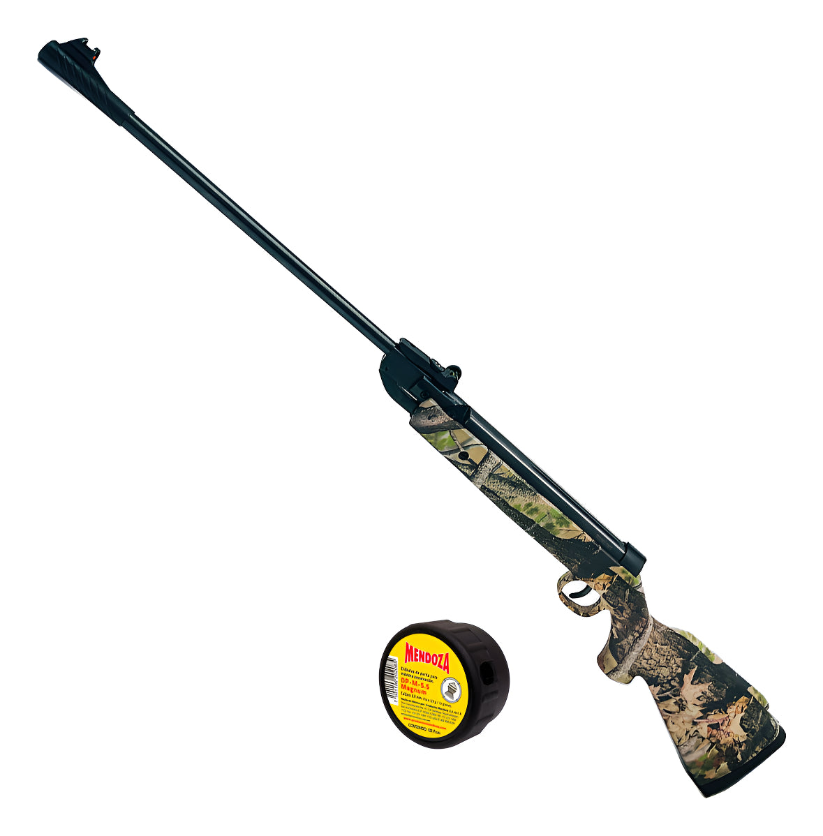 Rifle Deportivo Hunt-down Camaleón Cal 5.5 Mm 650fts  Verde Musgo 1397 Mm