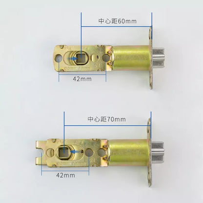Cerradura Chapa De Perilla Acero Inoxidable Puerta Recámara Plateado