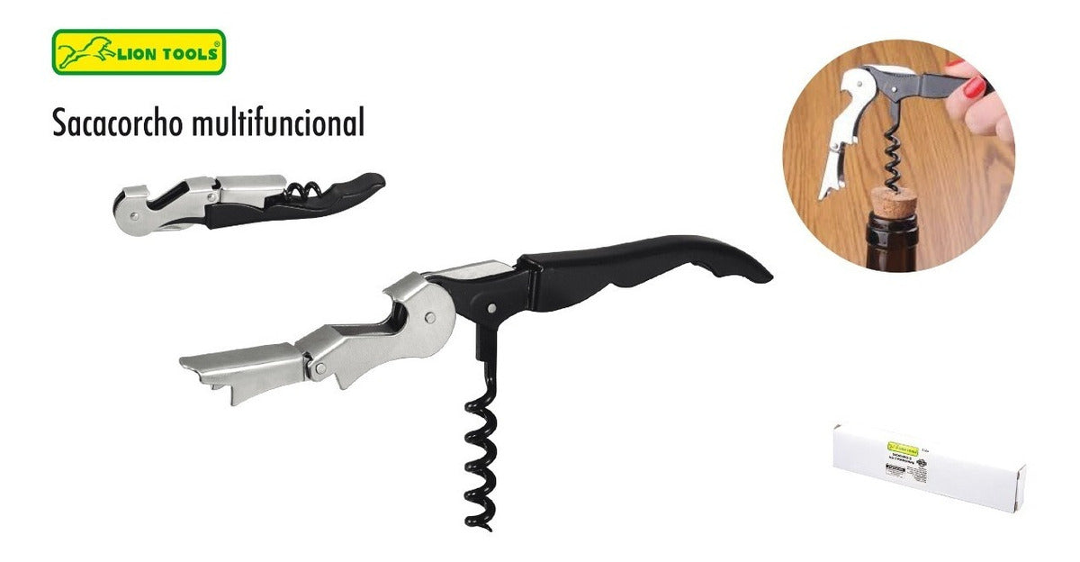 Lion Tools 2164 sacacorchos multifuncional 2 en 1