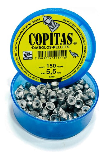 Diábolo Copita Pellets Cal 5.5  Mágnum 150 Pzas