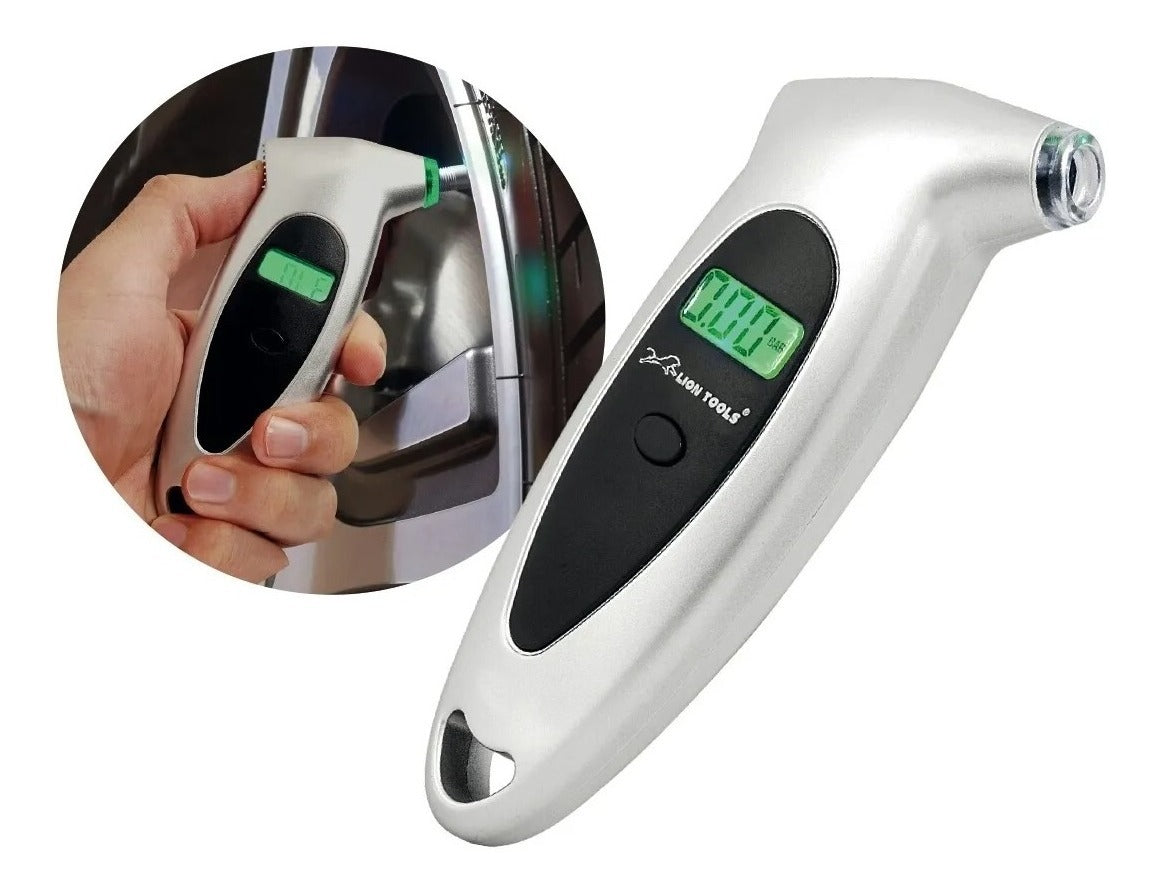 Medidor Calibrador De Presión Digital Llantas Luz Led