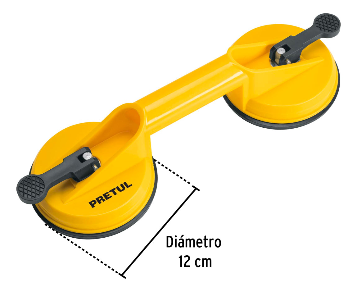 Ventosa Para Vidrio 2 Copas De Succión Pretul 23051