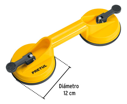 Ventosa Para Vidrio 2 Copas De Succión Pretul 23051