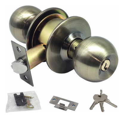 Cerradura Chapa Perilla Acero Inoxidable Puerta Recámara Verde Oscuro