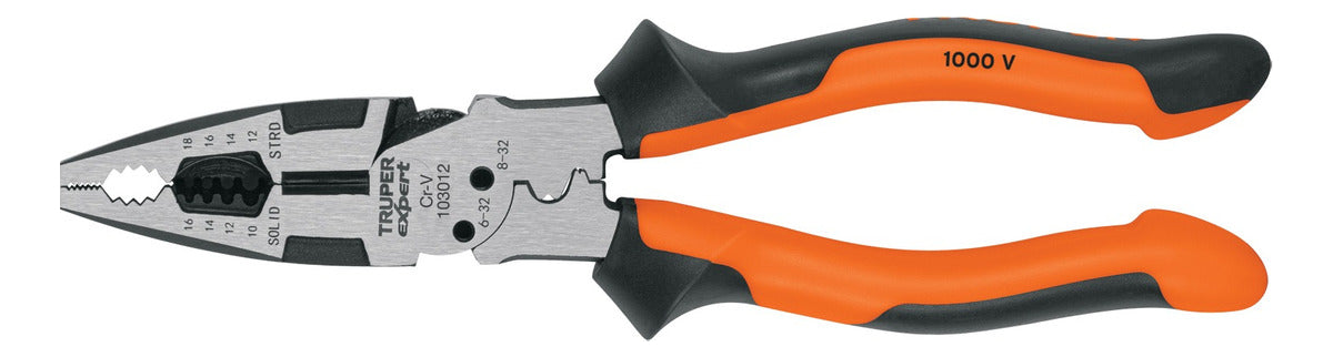 Pinza Multi 8¨electricista Comfort Grip Truper Expert 103012