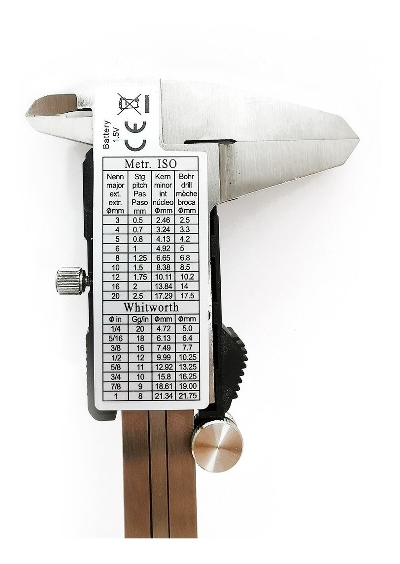 Calibrador Digital Vernier 6 Pie Rey Acero Inox