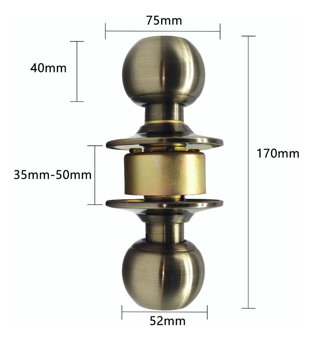Cerradura Chapa Perilla Acero Inoxidable Puerta Recámara Verde Oscuro