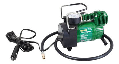 Compresor De Aire Portatil Para Coche Moto Bici Inflables Verde 60 Mhz No Aplica