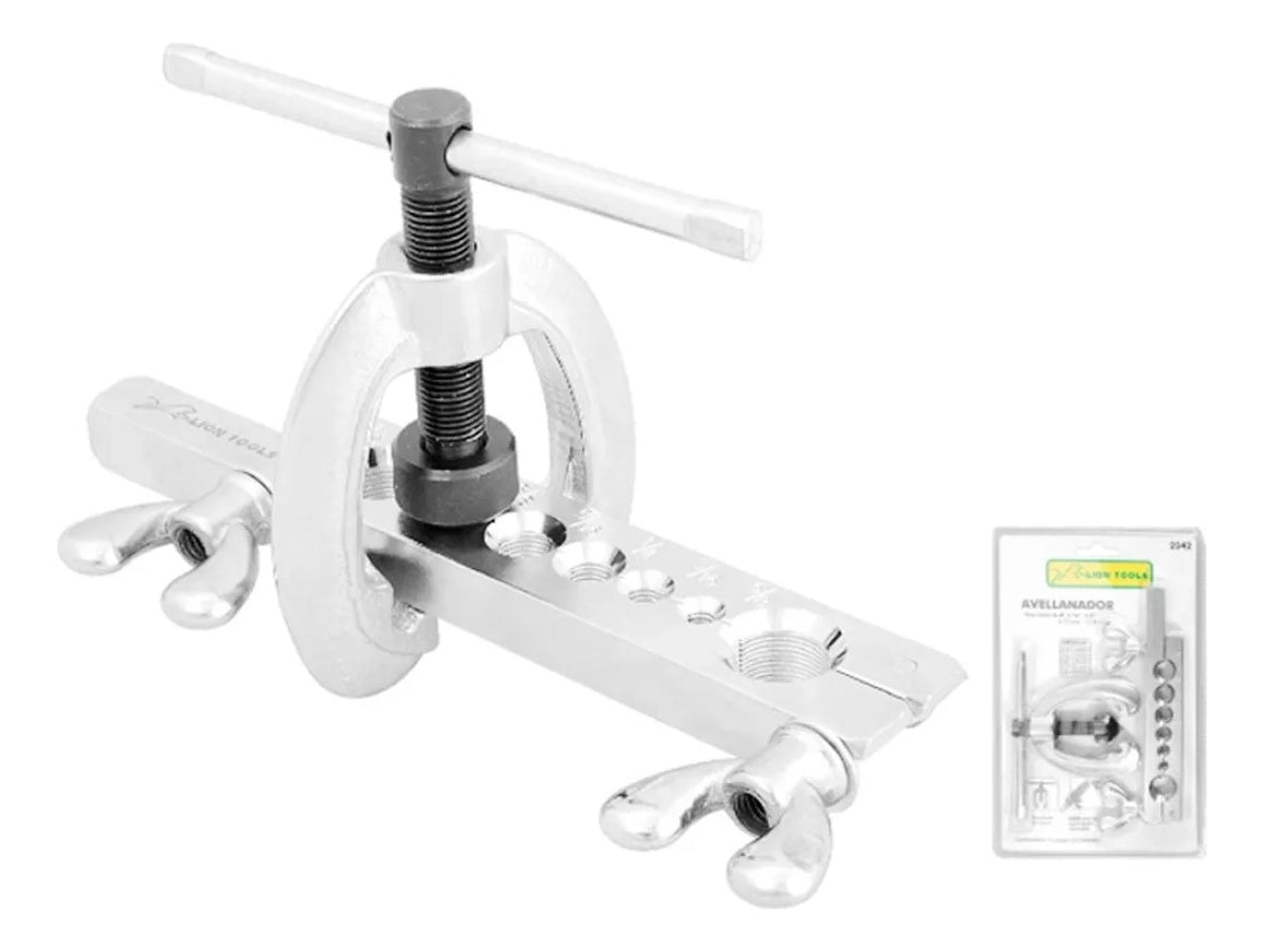 Juego Avellanador Para Tubos De 3/16 - 5/8 Acero Lion Tools