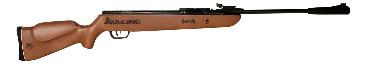 Rifle Nitropiston Mendoza Vulcano Barniz 5.5 Mm C/cargador Caqui 5.5 Mm