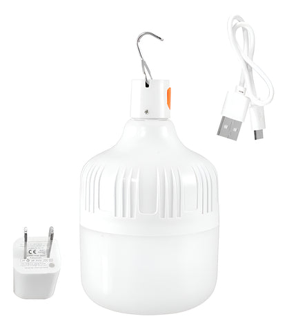 Foco Lampara Recargable De Emergencia 21w Usb Blanco