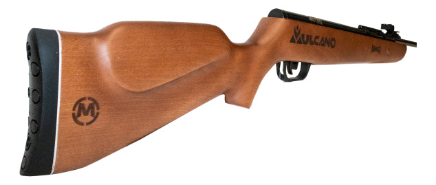 Rifle Nitropiston Mendoza Vulcano Barniz 5.5 Mm C/cargador Caqui 5.5 Mm
