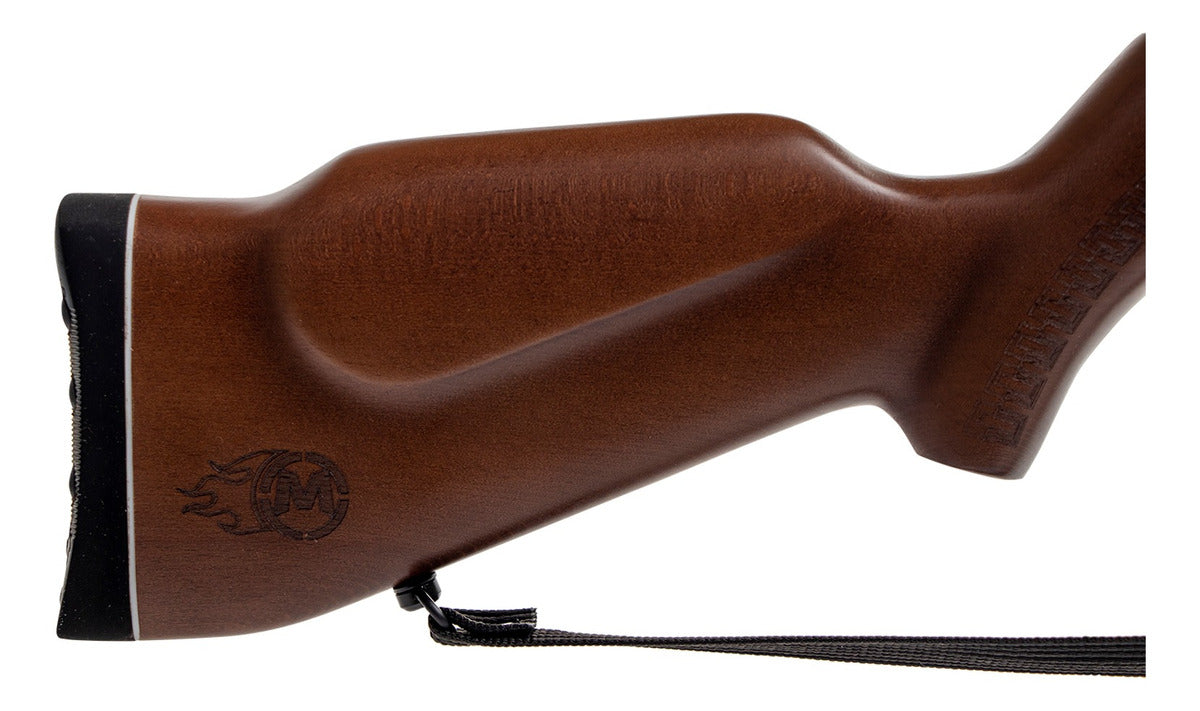 Rifle Quetzalcoatl Nitropiston Madera Barniz 5.5mm Mendoza 55 Mm