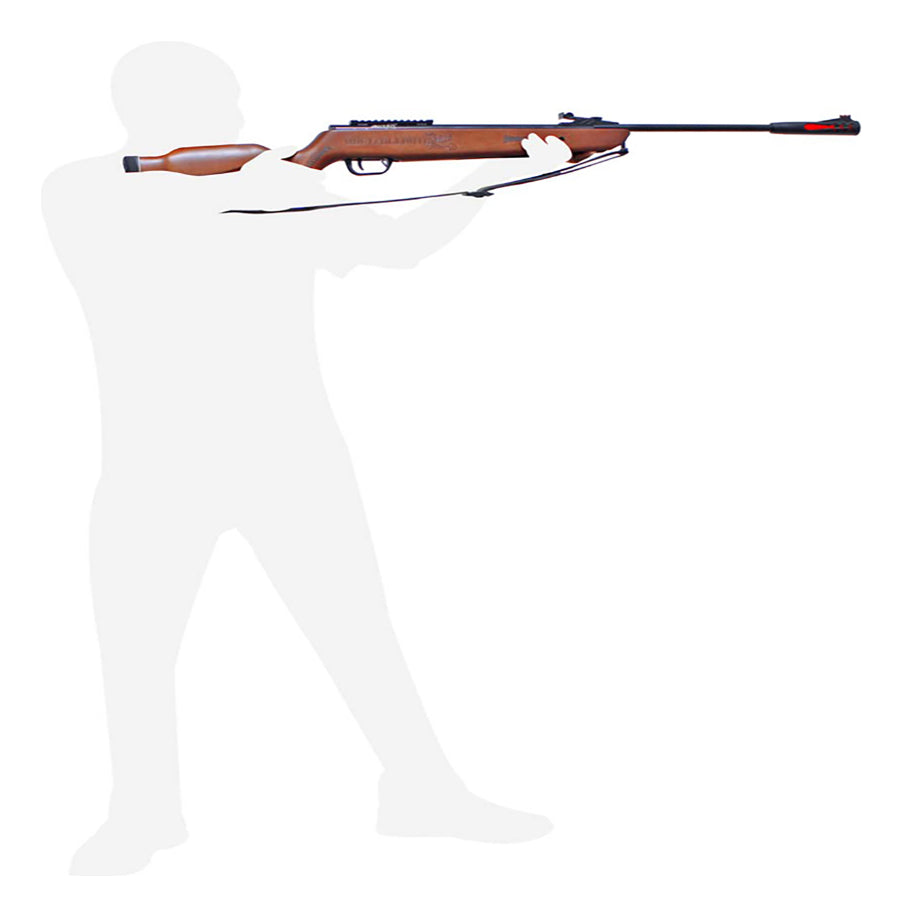 Rifle Quetzalcoatl Nitropiston Madera Barniz 5.5mm Mendoza 55 Mm