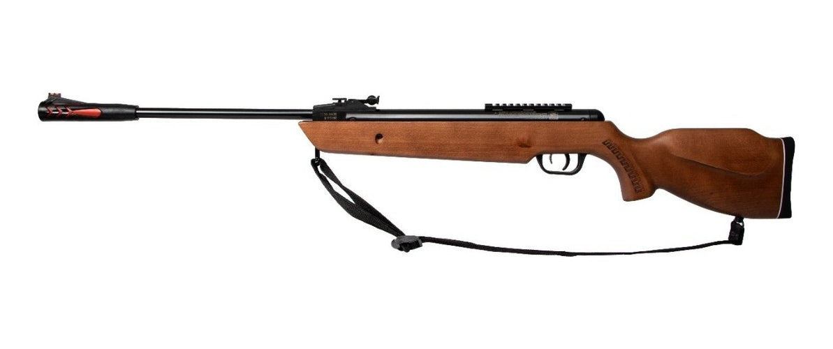 Rifle Quetzalcoatl Nitropiston Madera Barniz 5.5mm Mendoza 55 Mm