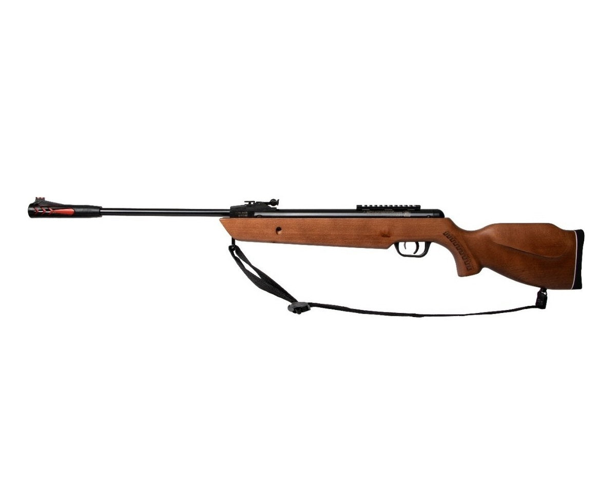 Rifle Quetzalcoatl Nitropiston Madera Barniz 5.5mm Mendoza 55 Mm