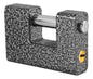 Candado De Hierro 90mm Negro Para Cortina Lion Tools Color Negro y plateado