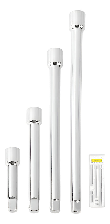 4  Llaves Tubo Varillas De Extensión Para Matraca Cuadro 1/2 Gris