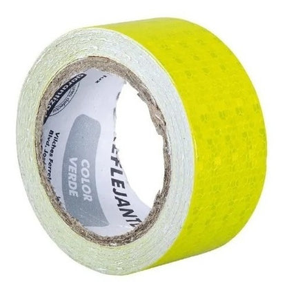 Cinta Reflejante Alta Visibilidad Adhesiva Verde Lion Tools