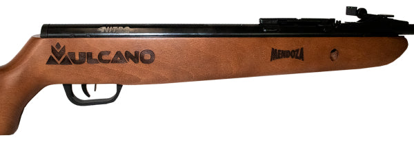 Rifle Nitropiston Mendoza Vulcano Barniz 5.5 Mm C/cargador Caqui 5.5 Mm