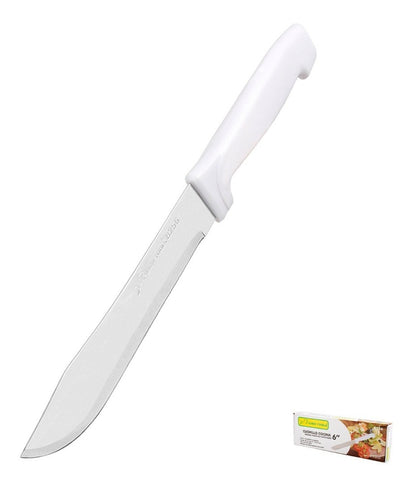 Cuchillo Cocina Filo Extradurable Acero Inoxidable 8   Blanco