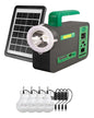Sistema De Iluminacion Solar 5 Foco Led Usb Bateria Panel 3w Blanco