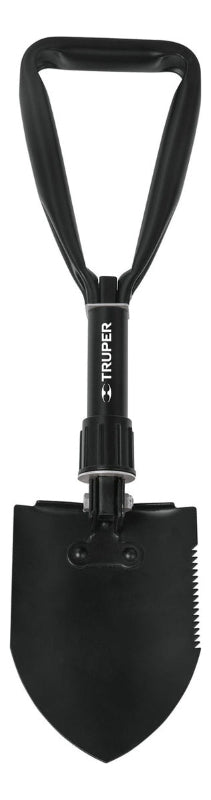 Pala Plegable De Acero, Multifunción, 18'', Truper Ple-18 Color Negro