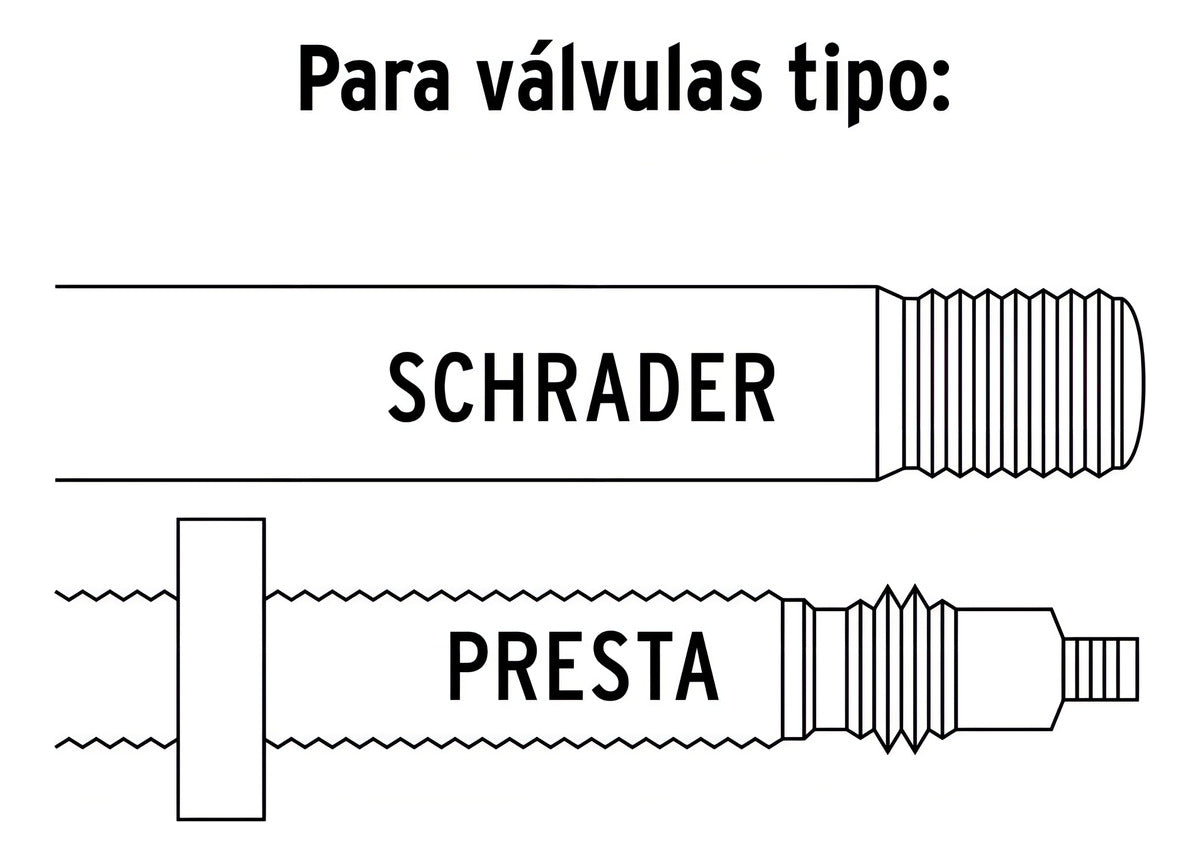 Mini Bomba Manual Portátil Para Bicicleta Aba Truper