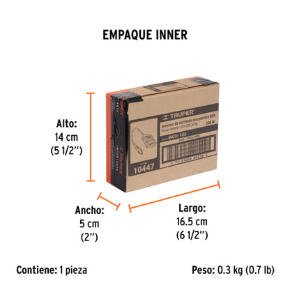 Inversor de corriente de 120w con puertos USB, truper