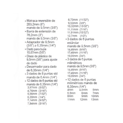 Juego de dados 40 piezas con matraca